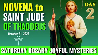 Novena to St. Jude Day 2 Saturday Rosary ᐧ Joyful Mysteries of Rosary 💚 October 21, 2023