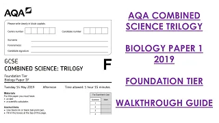 AQA Combined Science Trilogy: 2019 Biology Paper 1F Walkthrough