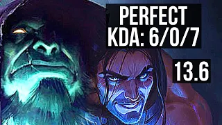 YORICK vs SYLAS (TOP) | 6/0/7, 2200+ games, 2.1M mastery, Dominating | KR Master | 13.6