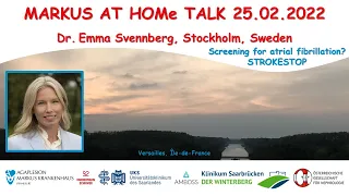 Screening for atrial fibrillation? STROKESTOP - Prof. Svennberg (Stockholm)