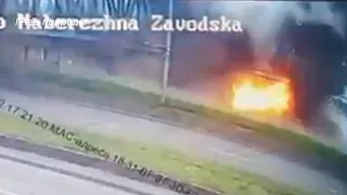 Ракетный удар по железнодорожному мосту в Днепропетровске