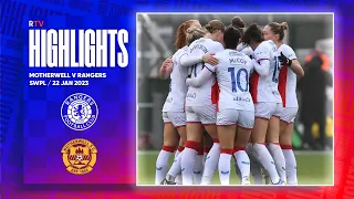 HIGHLIGHTS | Motherwell 0-7 Rangers Women | 22 Jan 2023