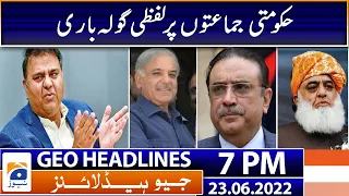 Geo News Headlines Today 7 PM | Load shedding & protest | 23 June 2022