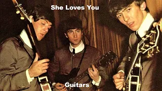 Beatles sound making  " She Loves You "  Lead and Rhythm guitar