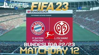 FIFA 23 Bayern Munich vs Mainz | Bundesliga 2022/23 | PS5 Full Match