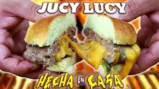 JUCY LUCY hecha en CASA | La Hamburguesa con QUESO que CARNE