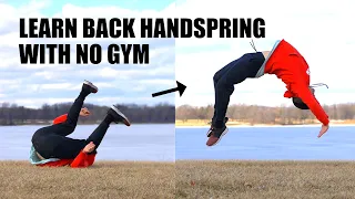 Learn Back Handspring Parkour Easy by - Turning Ground Roll Over Back