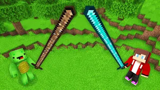 Mikey vs JJ LONGEST SWORD Survival Battle in Minecraft (Maizen)