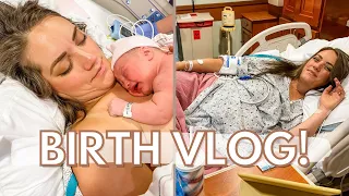 LABOR AND DELIVERY VLOG!! | INDUCTION + EPIDURAL HOSPITAL BIRTH