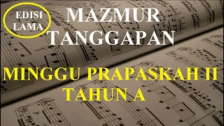 Mazmur Tanggapan Minggu Prapaskah II Tahun A