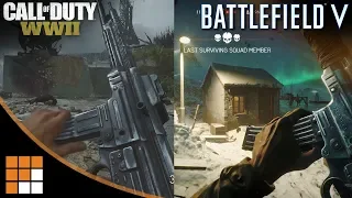 QUICK COMPARISON: Battlefield V Alpha vs. Call of Duty WWII Gun Sounds and Reload Animations