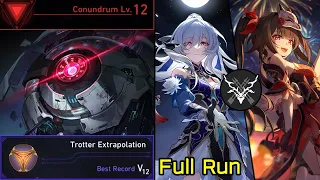 Conundrum Lv.12 Jingliu & Sparkle Hunt Path Trotter Extrapolation Dice Full Run