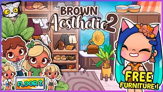 🏡 New Aesthetic Brown-Style Mansion!✨ 2nd Floor | Free Furniture | with Voice 🔊Avatar World🏡