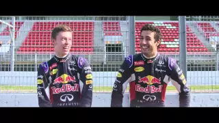 Daniil Kvyat teaches Daniel Ricciardo some Russian - Clip 5