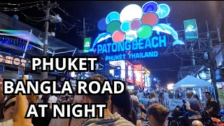 Phuket Bangla Road at night, peek of the nightlife at Patong Beach