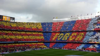 FC Barcelona Anthem vs Real Madrid El Clasico Live at Camp Nou December 2016