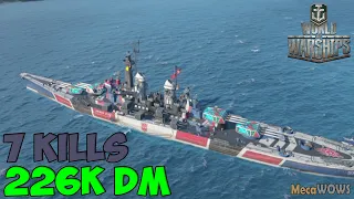 World of WarShips | Montana | 7 KILLS | 226K Damage - Replay Gameplay 1080p 60 fps