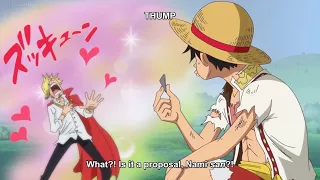 one piece- nami's proposal to sanji