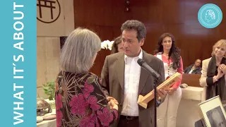 Bruno Groening Circle of Friends is Awarded with the Peace Pole at the UN Tillmann Chapel, NY