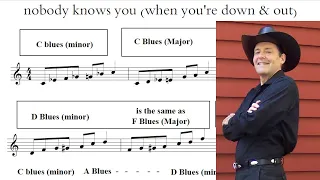 Blues scales in detail - Nobody Knows You When Your Down And Out