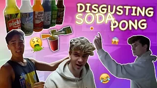 DISGUSTING SODA CUP PONG! (PUKE WARNING!)