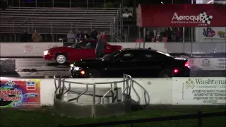 Hellcat Charger Runs the same ET and MPH vs Fox Body in the 1/4 Mile