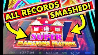 🔴 $18 BET SUPER MANSION FEATURE = EPIC JACKPOT HANDPAY!  Huff n Even More Puff