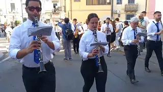 Festa S. Alfio Adrano accompagnato da banda c.i.m maestro Alfredo Milazzo è carretti siciliani 2022