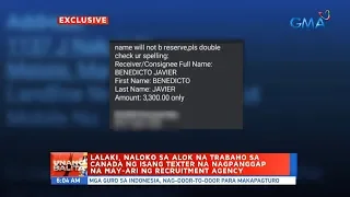 UB: Lalaki, naloko sa alok na trabaho sa Canada ng isang texter na nagpanggap na...