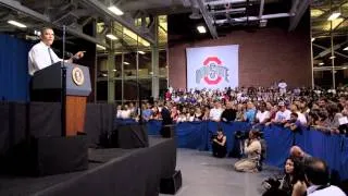 President Obama visits Ohio State