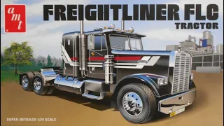 Freightliner FLC Tractor 1:24 Scale AMT #1195  -Model Kit Build & Review