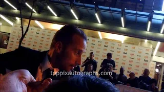 Matthias Schoenaerts signs autographs for TopPix