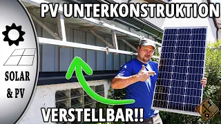 3 X mehr Solarstrom übers Jahr💡😮👉 Photovoltaik Unterkonstruktion zum Verstellen selber bauen 😉