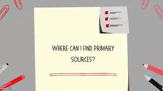 NHD Quick Tip: What is a Primary Source?