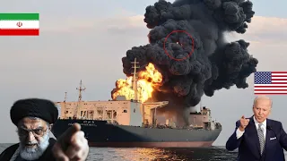 HUGE LOSS FOR IRAN! Container Ship Containing Nuclear Material Blown Up With US Laser Weapon