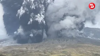 В Японии началось извержение одного из крупнейших вулканов планеты