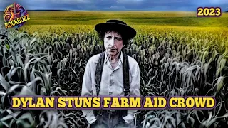 BOB DYLAN 2023 Stuns Farm Aid Crowd with Surprise performance with the Heartbreakers Willie Nelson