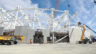 Te Kaha Multi-Use Arena February 2024 construction update