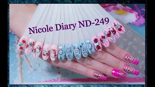 Обзор пластины Nicole Diary ND-249 / Реверсивный стемпинг / Компас на ногтях.