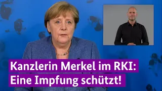 Kanzlerin Merkel: Eine Impfung schützt!