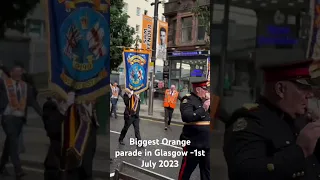 Biggest Orange parade in Glasgow -1st July 2023 #glasgow #travel #glasgowhistory #scotland #vlog