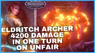 Pathfinder: Wrath of the Righteous Eldritch Archer Build - 4200 Damage in a Single Turn