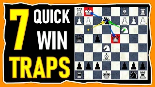 7 Deadly Traps in the King’s Gambit | Chess Opening Tricks to WIN FAST 🤯 🔥