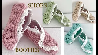 Zapatos Pantuflas tamaño Adulto tejido de punto cuadrado a Crochet