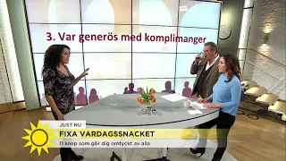 11 tips från Elaine Eksvärd: Så blir du omtyckt - Nyhetsmorgon (TV4)