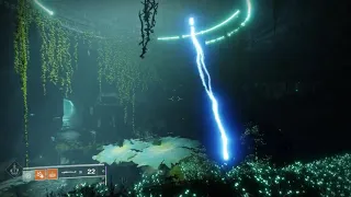 Destiny 2 Jardin du Salut à l'envers, Essai avec la ligne d'Univers Zero