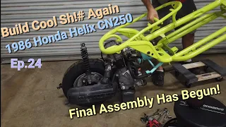 Final Assembly Of Our 1986 Honda Helix CN250 Ep.24