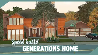 SPEED BUILD // The Sims 3 Generations Home🏠👪(Salvator Lepacy)