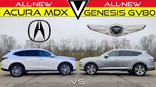 NEW LUXURY! -- 2022 Acura MDX vs. 2021 Genesis GV80: Comparison