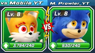 Sonic Forces Party Mach 1vs1: Movie Tails vs Movie Sonic (vsMobile vs M. Prowler) Android Gameplay